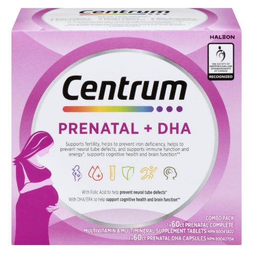 Picture of CENTRUM PRENATAL + DHA 2X60S                                               