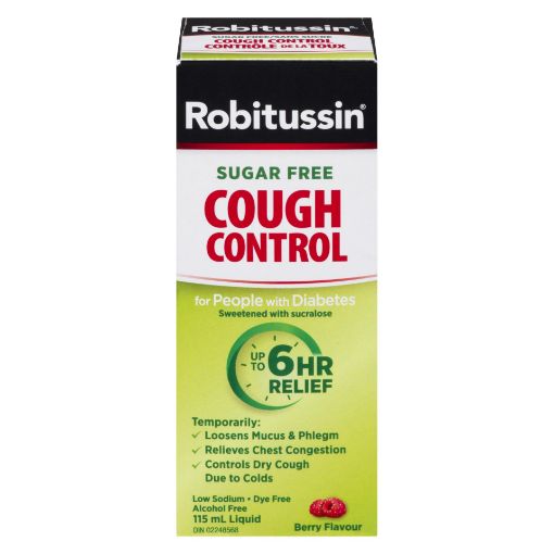 Picture of ROBITUSSIN SYRUP - FOR PEOPLE W/DIABETES 115ML                             