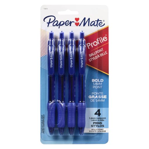 Picture of PAPERMATE PROFILE RT BLUE - CARDED 4S