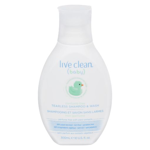 Picture of LIVE CLEAN BABY TEARLESS SHAMPOO AND WASH - PERFUME FREE 300ML