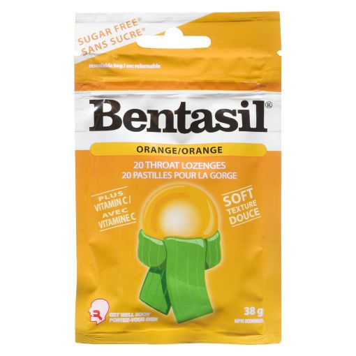 Picture of BENTASIL LOZENGES - ORANGE WITH VITAMIN C 20S