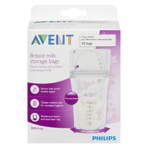 Picture of AVENT BREAST MILK STORAGE BAGS 50S
