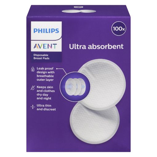 Picture of PHILIPS AVENT - MAXCOMFORTDISPOSABLE BREAST PADS 100S
