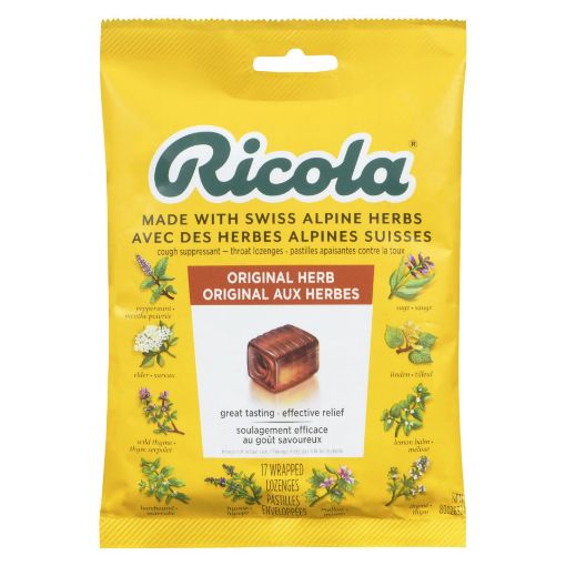 Picture of RICOLA SWISS HERB LOZENGE DROPS - ORIGINAL 17S