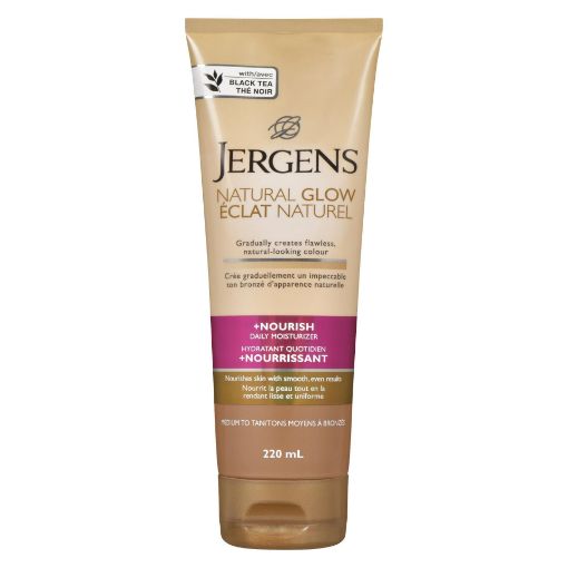 Picture of JERGENS NATURAL GLOW + NOURISH DAILY MOISTURIZER - MEDIUM TO TAN 220ML     