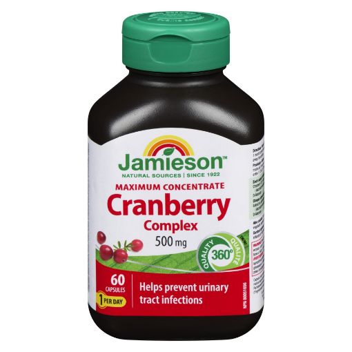 Picture of JAMIESON CRANBERRY JUICE CAPSULE 500MG 60S                                 