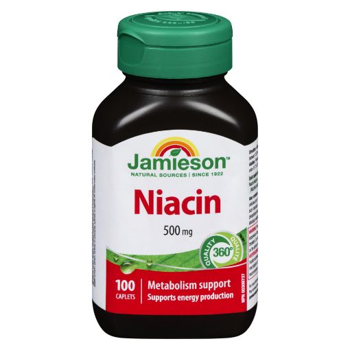 Picture of JAMIESON NIACIN CAPLET 500MG 100S