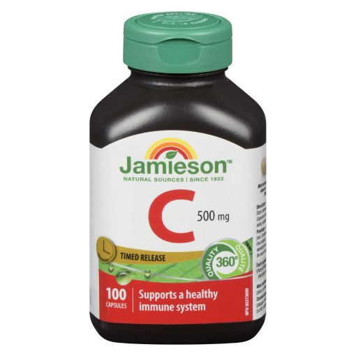 Picture of JAMIESON VITAMIN C 500MG TIME RELEASE CAPSULE 100S