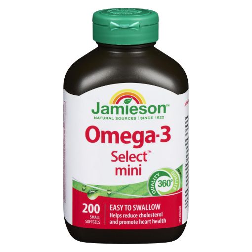 Picture of JAMIESON OMEGA-3 300MG SELECT MINI 200S                                    