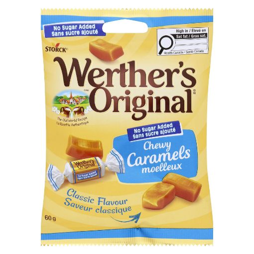 Picture of WERTHERS CHEWY - NO SUGAR ADDED 60GR