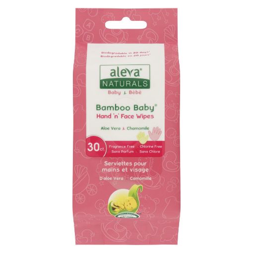 Picture of ALEVA NATURALS BAMBOO BABY HAND AND FACE WIPES 30S                         