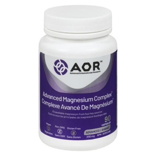 Picture of AOR ADVANCED MAGNESIUM COMPLEX - VEGETABLE CAPSULES 200MG 90S