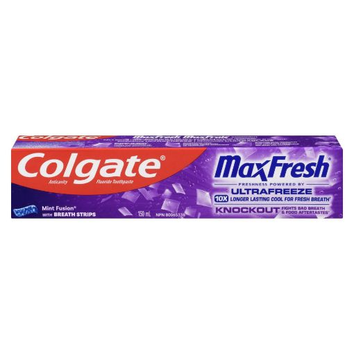 Picture of COLGATE MAX FRESH KNOCKOUT TOOTHPASTE - MINT FUSION 150ML