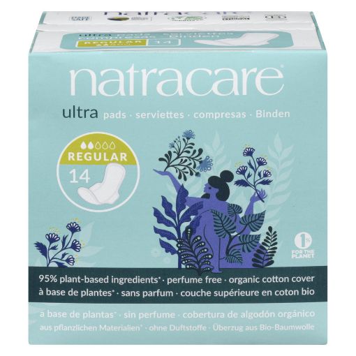 Picture of NATRACARE ULTRA PADS W/WINGS - REGULAR 14S                                 