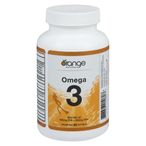 Picture of ORANGE NATURALS OMEGA-3 FISH OIL 400/200MG 90S                             