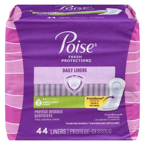 Picture of POISE DAILY LINERS FOR BLADDER LEAKS - VERY LIGHT - LONG 44S