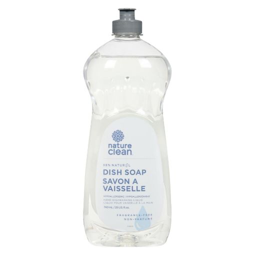 Picture of NATURE CLEAN DISHWASHING LIQUID - UNSCENTED  740ML                         