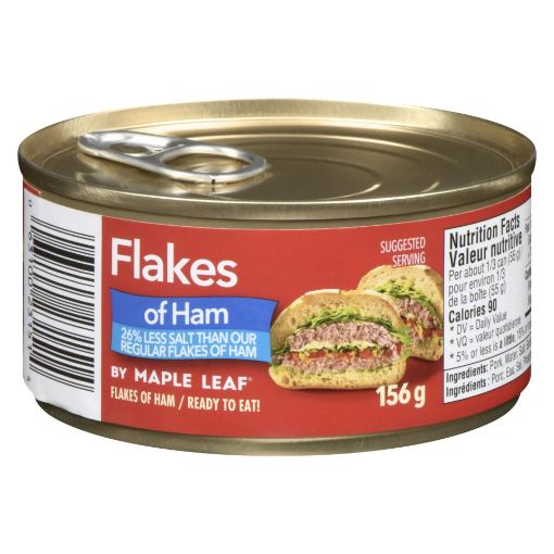 Picture of MAPLE LEAF FLAKES OF HAM - LESS SALT  156GR                                