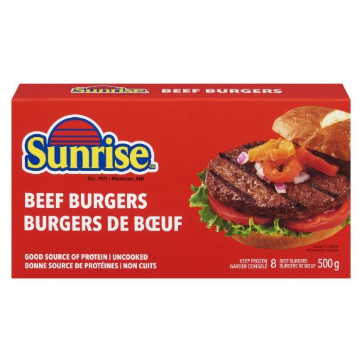 Picture of SUNRISE BEEF BURGER - FROZEN 20X500GR