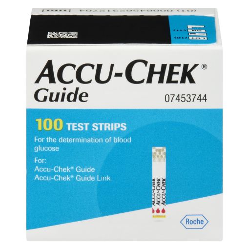 Picture of ACCU CHEK GUIDE TEST STRIPS 100S                                           