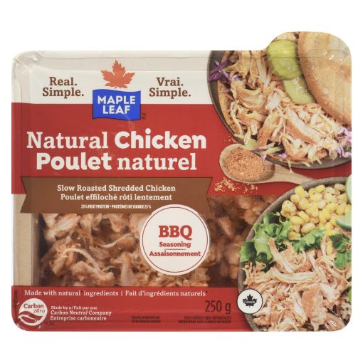Picture of MAPLE LEAF NATURAL SELECTIONS SHREDDED BBQ CHICKEN 250GR