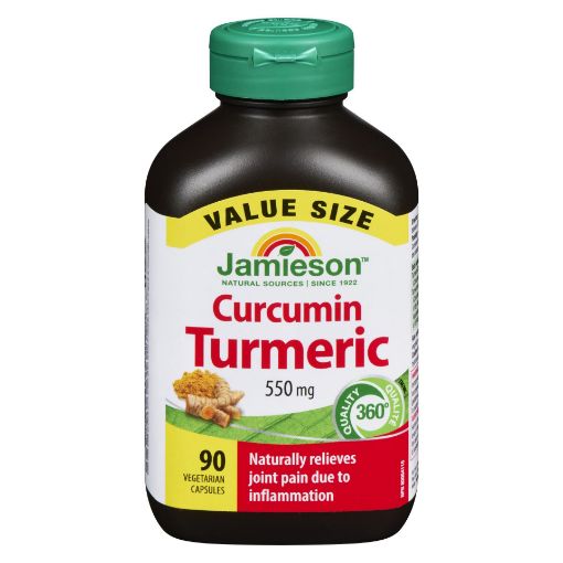 Picture of JAMIESON CURCUMIN TUMERIC 550MG VALUE PK CAPSULES 90S                      
