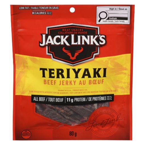 Picture of JACK LINKS BEEF JERKY - TERIYAKI 80GR