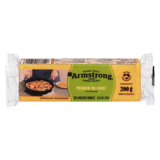 Picture of ARMSTRONG CHEDDAR CHEESE – MEDIUM 200GR                                    