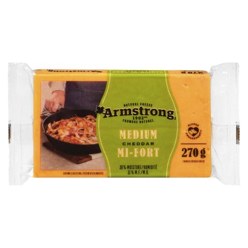 Picture of ARMSTRONG CHEDDAR CHEESE – MEDIUM CHEDDAR 270GR                            