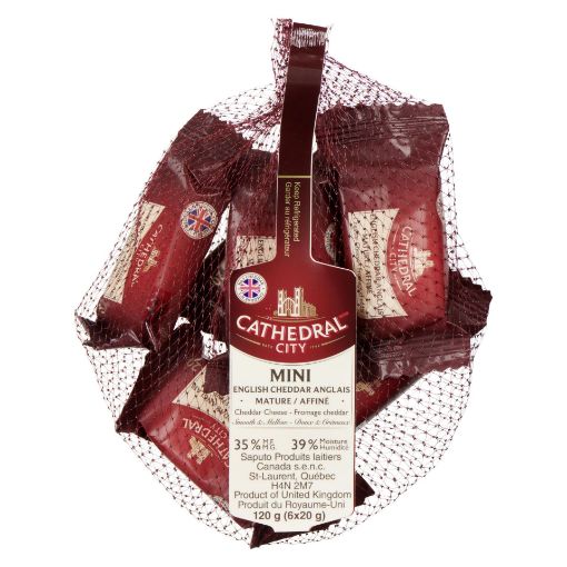 Picture of SAPUTO CATHEDRAL CITY CHEDDAR SNACKS - MINI NET 120GR