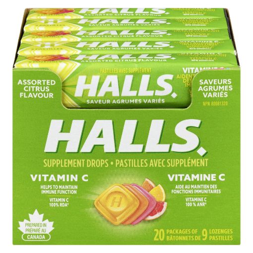 Picture of HALLS DEFENSE VITAMIN C - CITRUS 9S