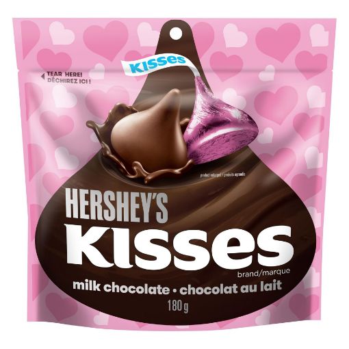 Picture of HERSHEY KISSES MILK CHOCOLATE POUCH 180GR