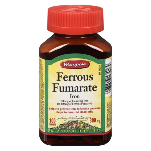 Picture of WAMPOLE FERROUS FUMARATE TABLET 100S                                       