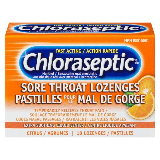 Picture of CHLORASEPTIC LOZENGES - CITRUS 18S                                         