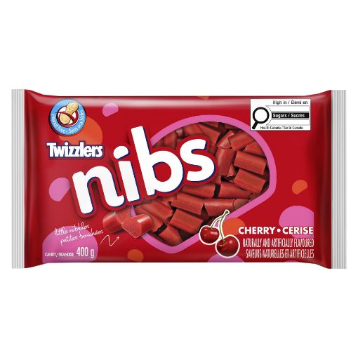 Picture of TWIZZLERS NIBS - CHERRY - PARTY PACK 400GR                                 
