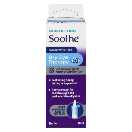 Picture of BAUSCH and LOMB  SOOTHE PRESERVATIVE FREE DRY EYE THERAPY 10ML