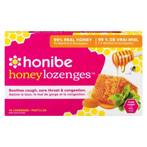 Picture of HONIBE HONEY LOZENGE W/MENTHOL and EUCALYPTUS 10S