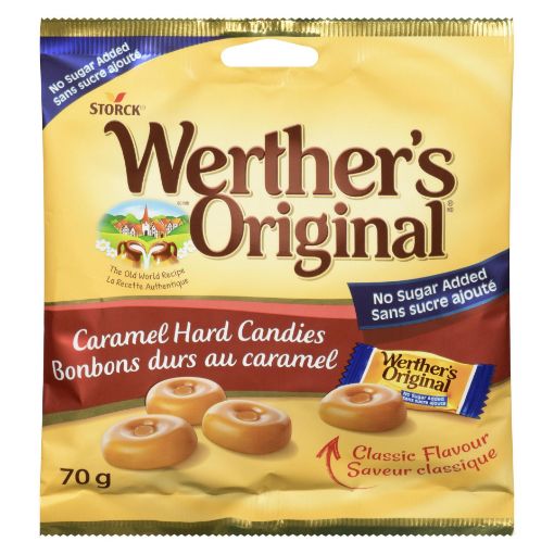 Picture of WERTHERS ORIGINAL - NO SUGAR ADDED 70GR                                    