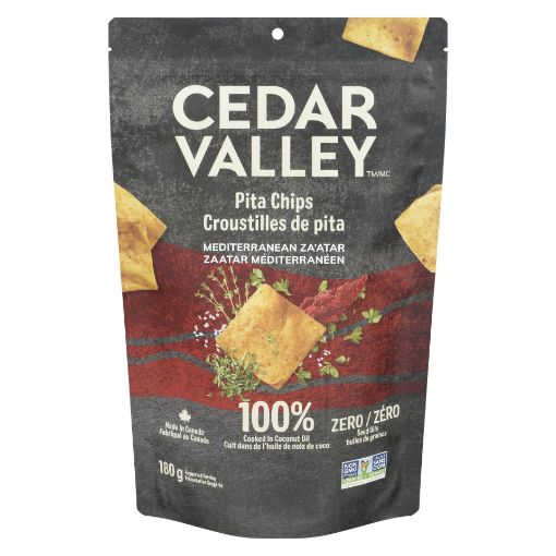 Picture of CEDAR VALLEY PITA CHIPS - MEDITERRANEAN ZA'ATAR 180GR