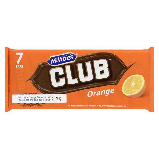 Picture of MCVITIES CLUB BISCUIT BARS - ORANGE 7S