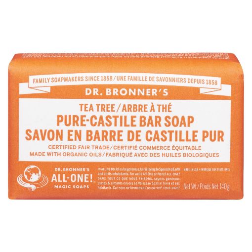 Picture of DR.BRONNER BAR SOAP - TEA TREE 140GR   