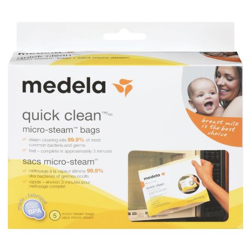 Picture of MEDELA QUICK CLEAN MICRO STEAM BAGS 5S