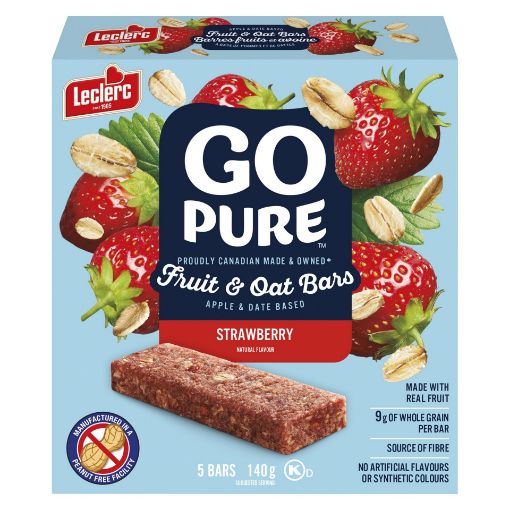 Picture of GOPURE FRUIT and OAT BAR - STRAWBERRY 140GR