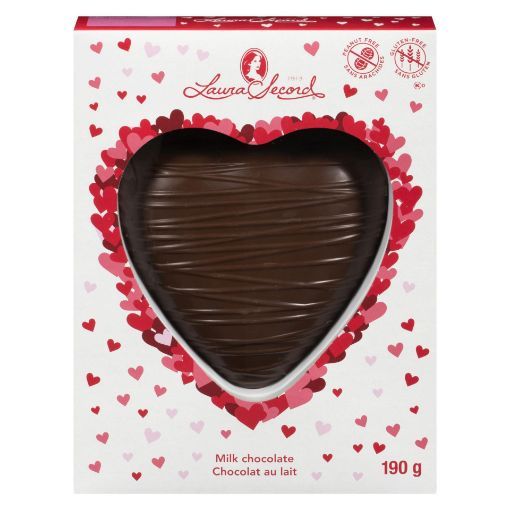 Picture of LAURA SECORD SOLID HEART - MILK CHOCOLATE 190GR