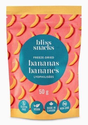 Picture of BLISS SNACKS - FREEZE-DRIED BANANAS 50GR