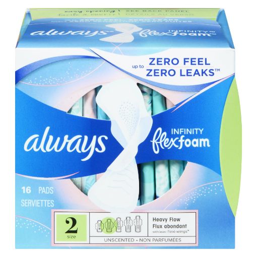 Picture of ALWAYS INFINITY PAD - HEAVY W/WINGS 16S                                    