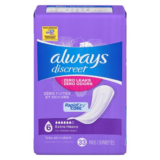 Picture of ALWAYS DISCREET PADS - EXTRA HEAVY 33S
