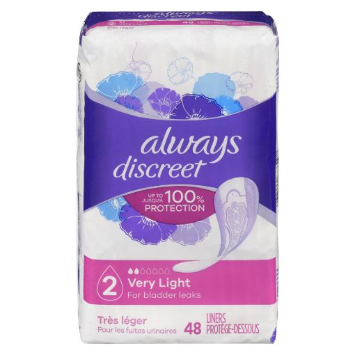 Picture of ALWAYS DISCREET LINER VERY LIGHT REGULAR 48S