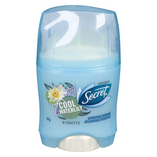 Picture of SECRET ANTI-PERSPIRANT DEODORANT - INVISIBLE SOLID - COOL WATERLILY 14GR