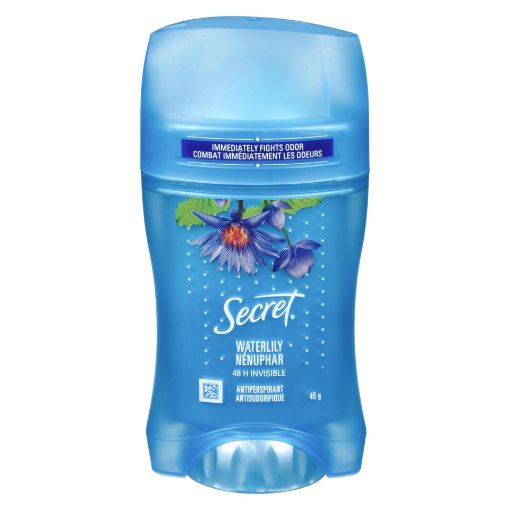Picture of SECRET INVISIBLE SOLID DEODORANT - COOL WATERLILY 45GR                     